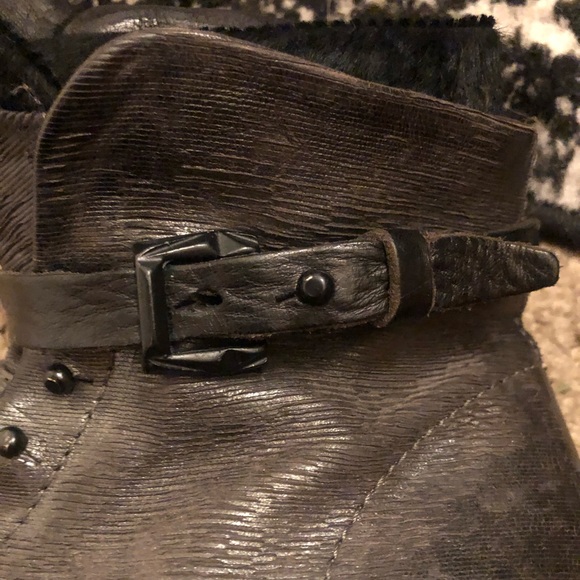 AS98 Combat Boots Edgy Grunge Boho Moto Alternative Booties A.S.98 - Picture 8 of 10